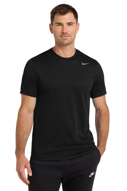 Front View of Black Nike Team rLegend Tee DV7299
