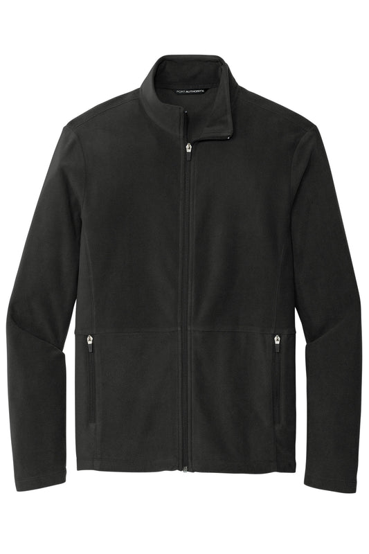 Front View of Black Port Authority Accord Microfleece Jacket F151