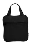 Front View of Black Port Authority Packable Travel Duffel. BG114