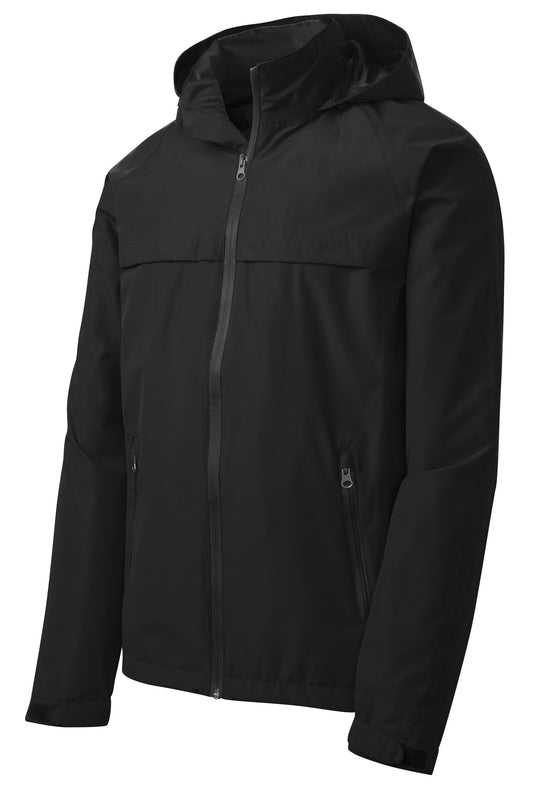 Front View of Black Port Authority Tall Torrent Waterproof Jacket TLJ333