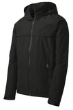 Front View of Black Port Authority Tall Torrent Waterproof Jacket TLJ333