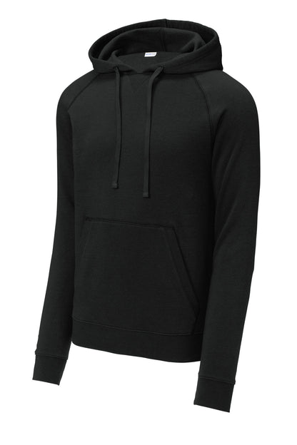 Front View of Black Sport-Tek Drive Fleece Pullover Hoodie STF200