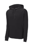 Front View of Black Sport-Tek Lightweight French Terry Pullover Hoodie. ST272