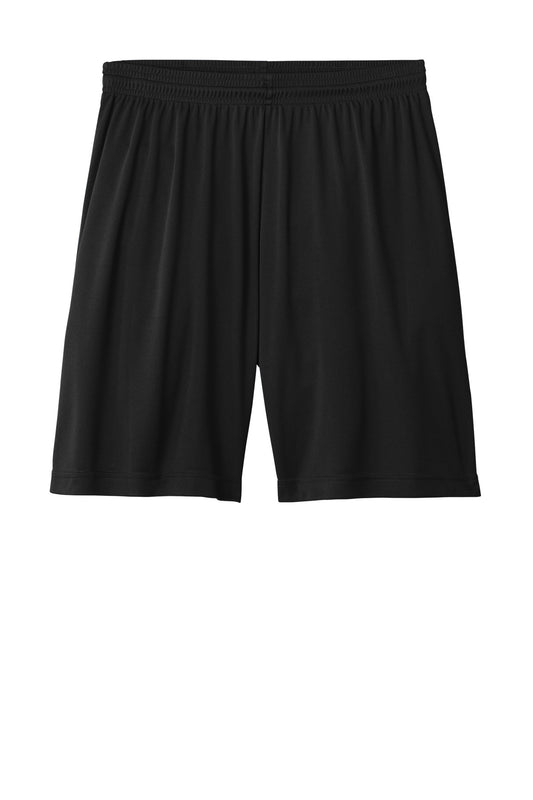 Front View of Black Sport-Tek PosiCharge Competitor 7" Short ST349