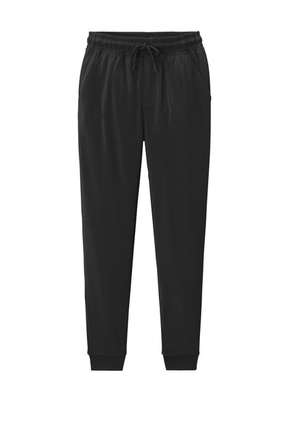 Front View of Black Sport-Tek Sport-Wick Stretch Jogger PST858