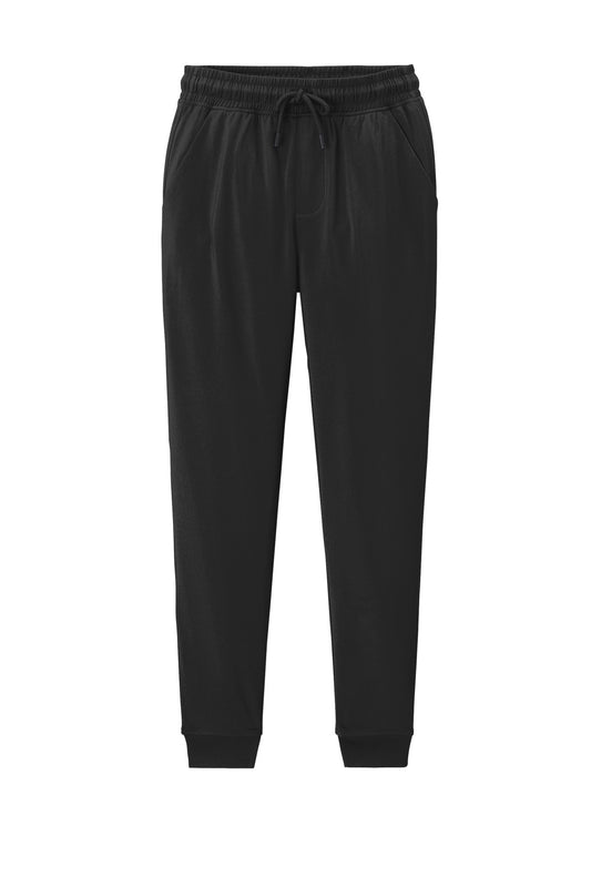 Front View of Black Sport-Tek Sport-Wick Stretch Jogger PST858