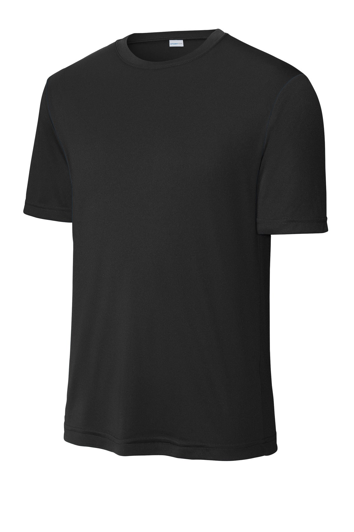 Front View of Black Sport-Tek Tall PosiCharge Competitor Tee. TST350