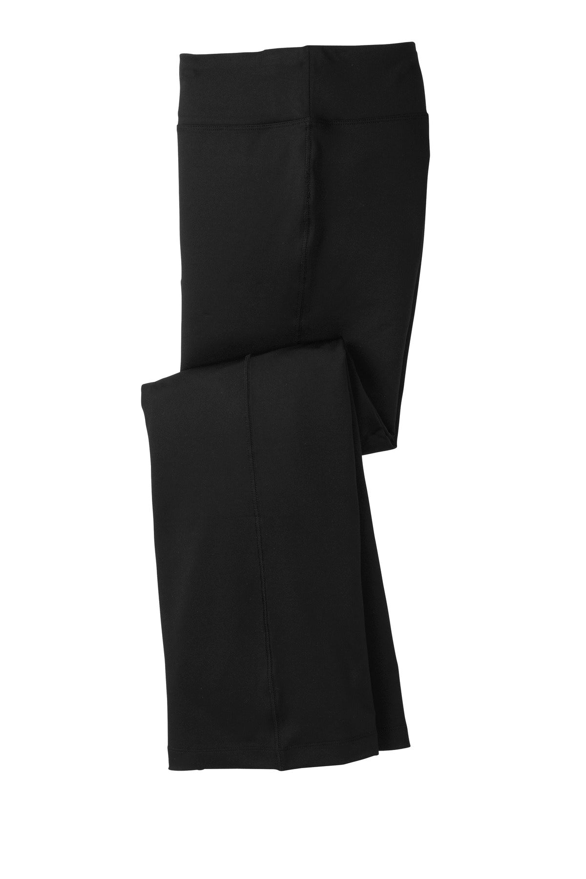 Front View of Black Sport-Tek Women's NRG Fitness Pant. LPST880