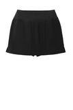 Front View of Black Sport-Tek Women's Repeat Skort LST486