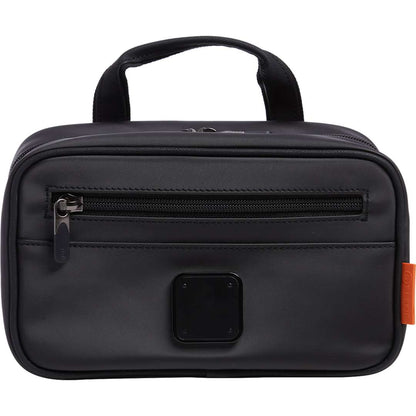 Front View of Black Stitch Dopp Kit plain