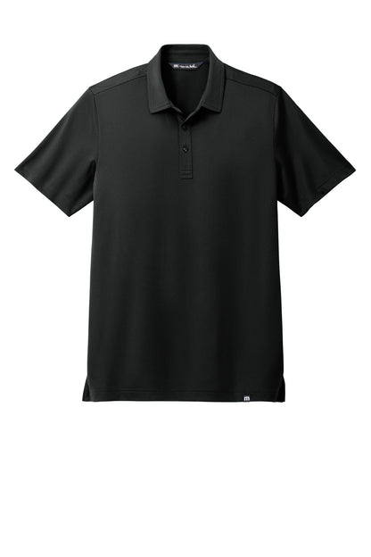 Front View of Black TravisMathew Cabana Solid Polo TM1MAA370