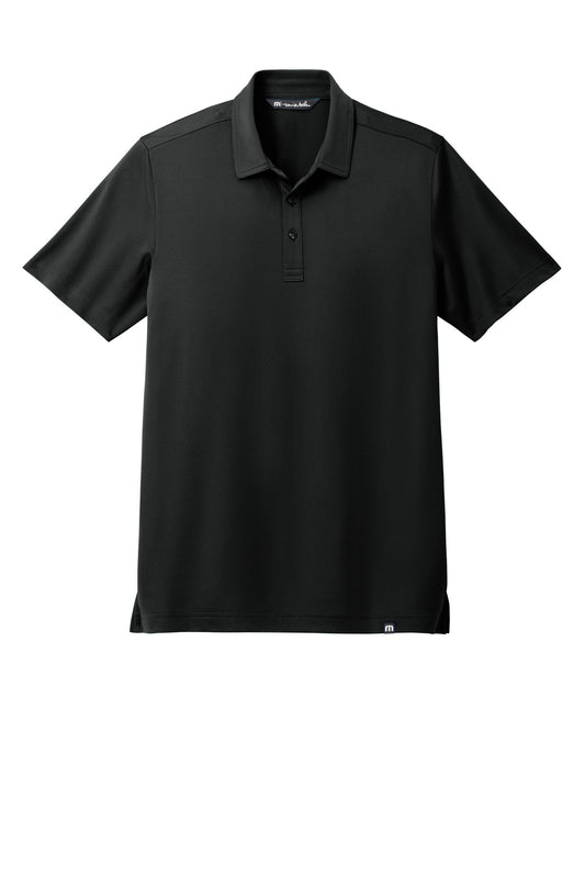 Front View of Black TravisMathew Cabana Solid Polo TM1MAA370