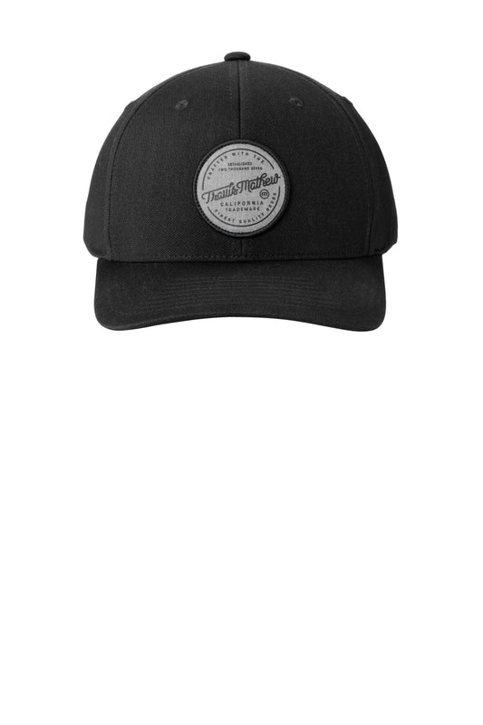 Front View of Black TravisMathew On Ice Patch Cap TM1MZ334