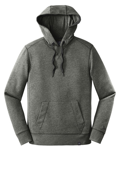 Front View of Black Twist New Era French Terry Pullover Hoodie. NEA500