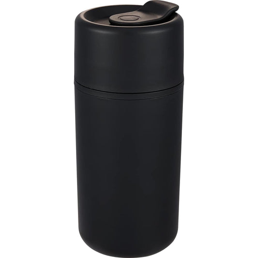 Front View of Black Urban 16oz Recycled Tumbler plain