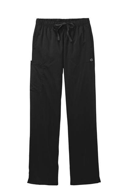 Front View of Black Wink Women's Premiere Flex Cargo Pant WW4158