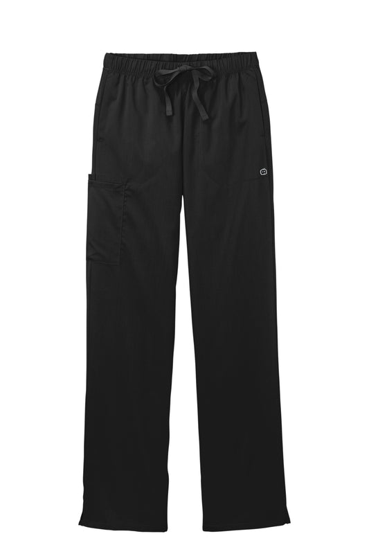 Front View of Black Wink Women's Premiere Flex Cargo Pant WW4158