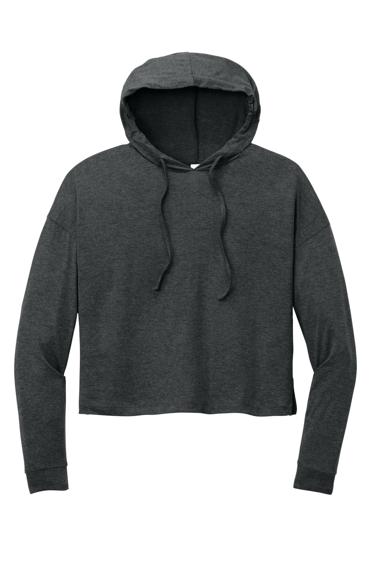Front View of BlackFrost District Women's Perfect Tri Midi Long Sleeve Hoodie DT1390L