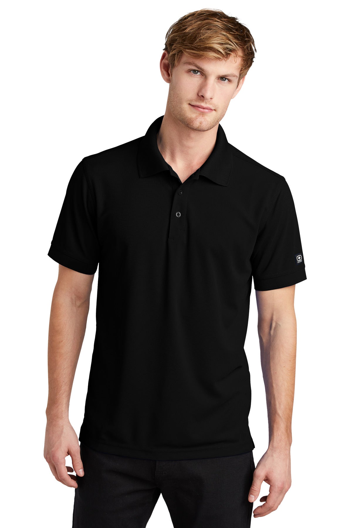 Front View of Blacktop OGIO - Caliber2.0 Polo OG101