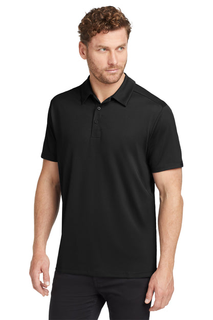 Front View of Blacktop OGIO Framework Polo. OG125