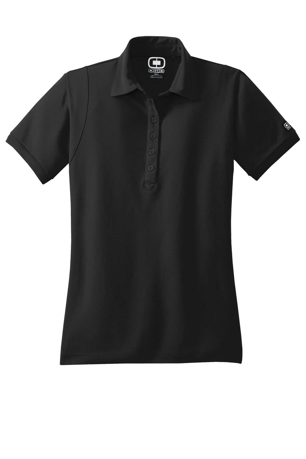 Front View of Blacktop OGIO - Jewel Polo. LOG101