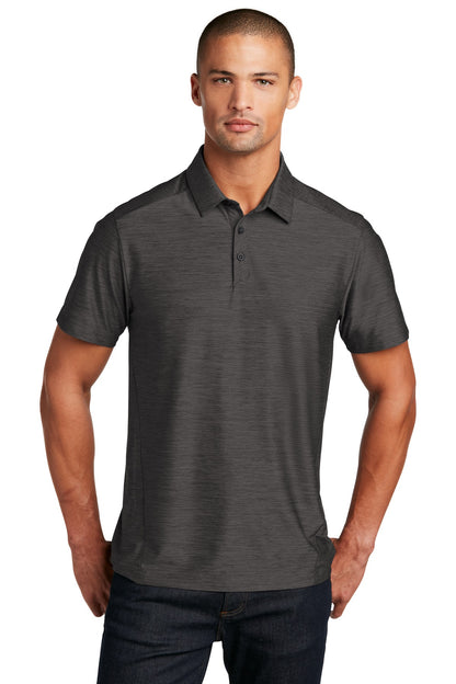 Front View of Blacktop OGIO Slate Polo. OG143