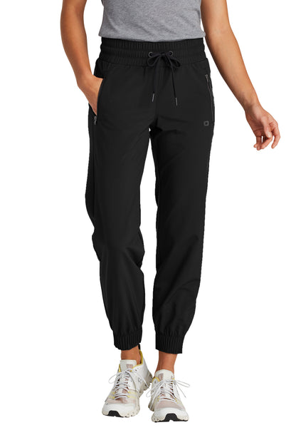 Front View of Blacktop OGIO Women's Connection Jogger LOG707
