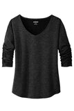 Front View of Blacktop OGIO Women's Evolution V-Neck LOG148