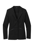 Front View of Blacktop OGIO Women's Fusion Blazer LOG824