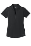 Front View of Blacktop OGIO Women's Onyx Polo. LOG126