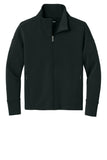 Front View of Blacktop OGIO Women's Transcend Full-Zip LOG860