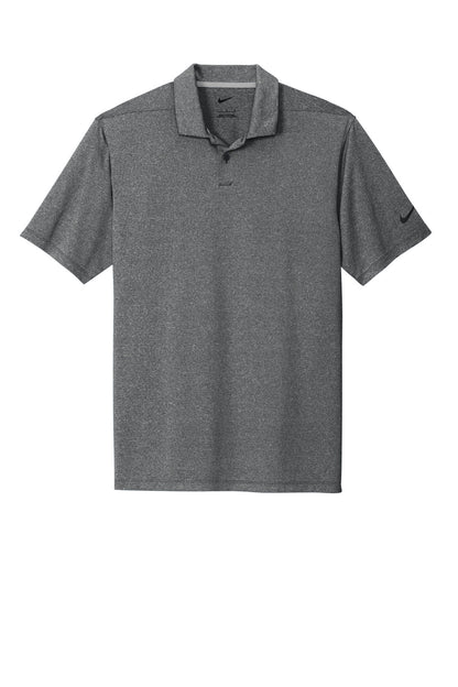 Front View of BlkHthr Nike Dri-FIT Vapor Polo NKDC2108