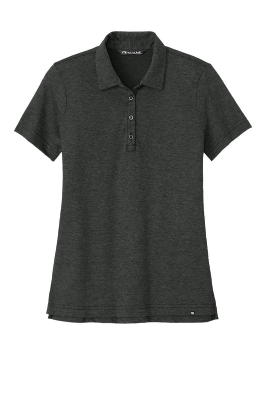 Front View of BlkHthr TravisMathew Women's Sunnyvale Polo TM1LD005