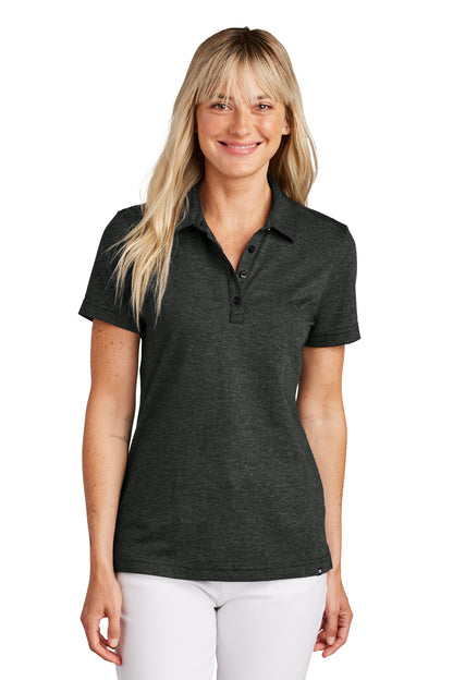 Front View of BlkHthr TravisMathew Women's Sunnyvale Polo TM1LD005