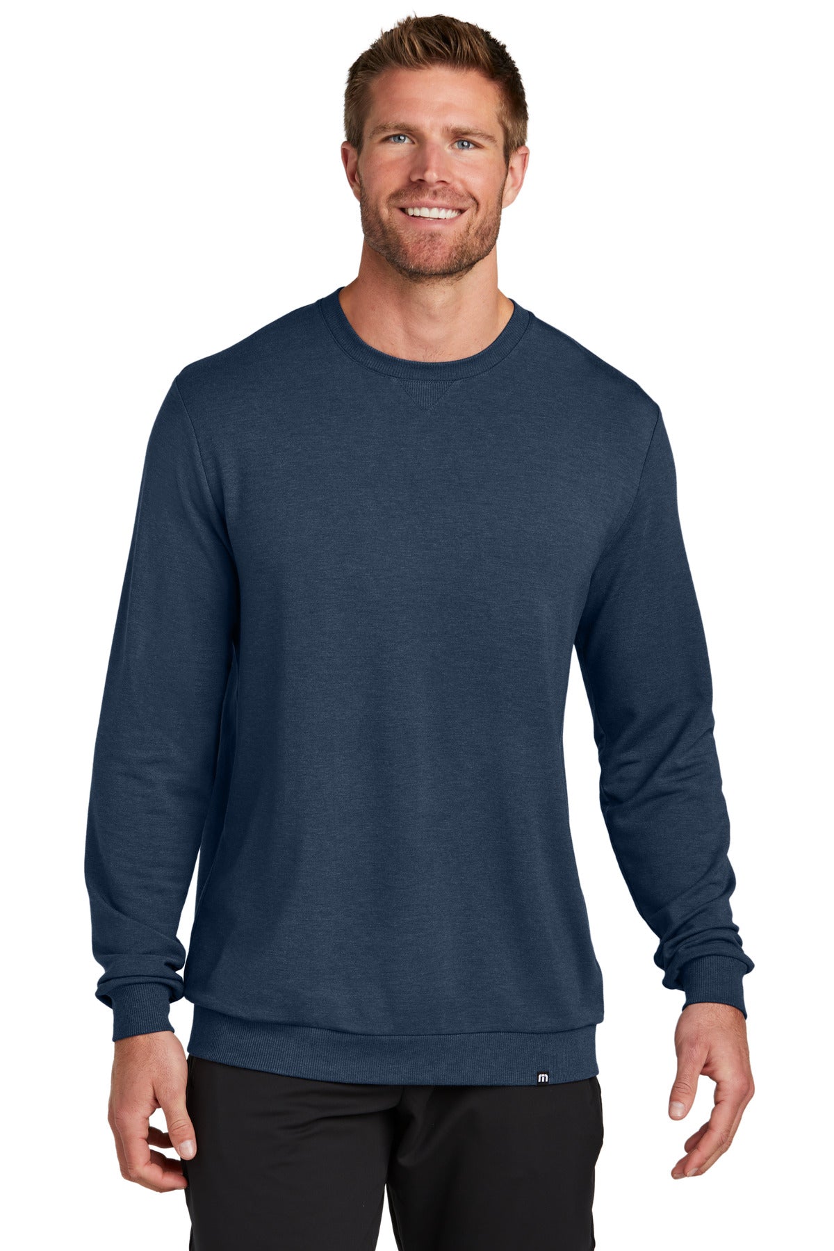 Front View of BlNightsHt TravisMathew Long Weekend Crew TM1MZ342