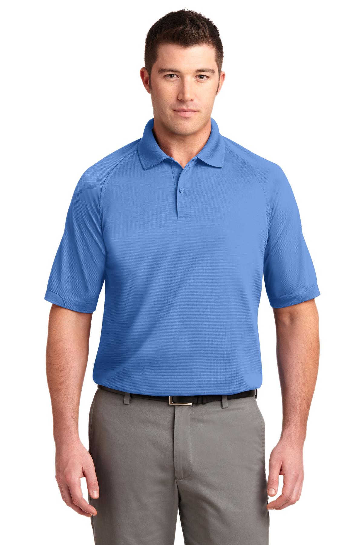 Front View of Blue Lake Port Authority Dry Zone Ottoman Polo. K525