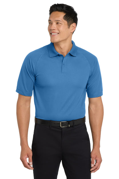 Front View of Blue Lake Port Authority Dry Zone Ottoman Polo. K525