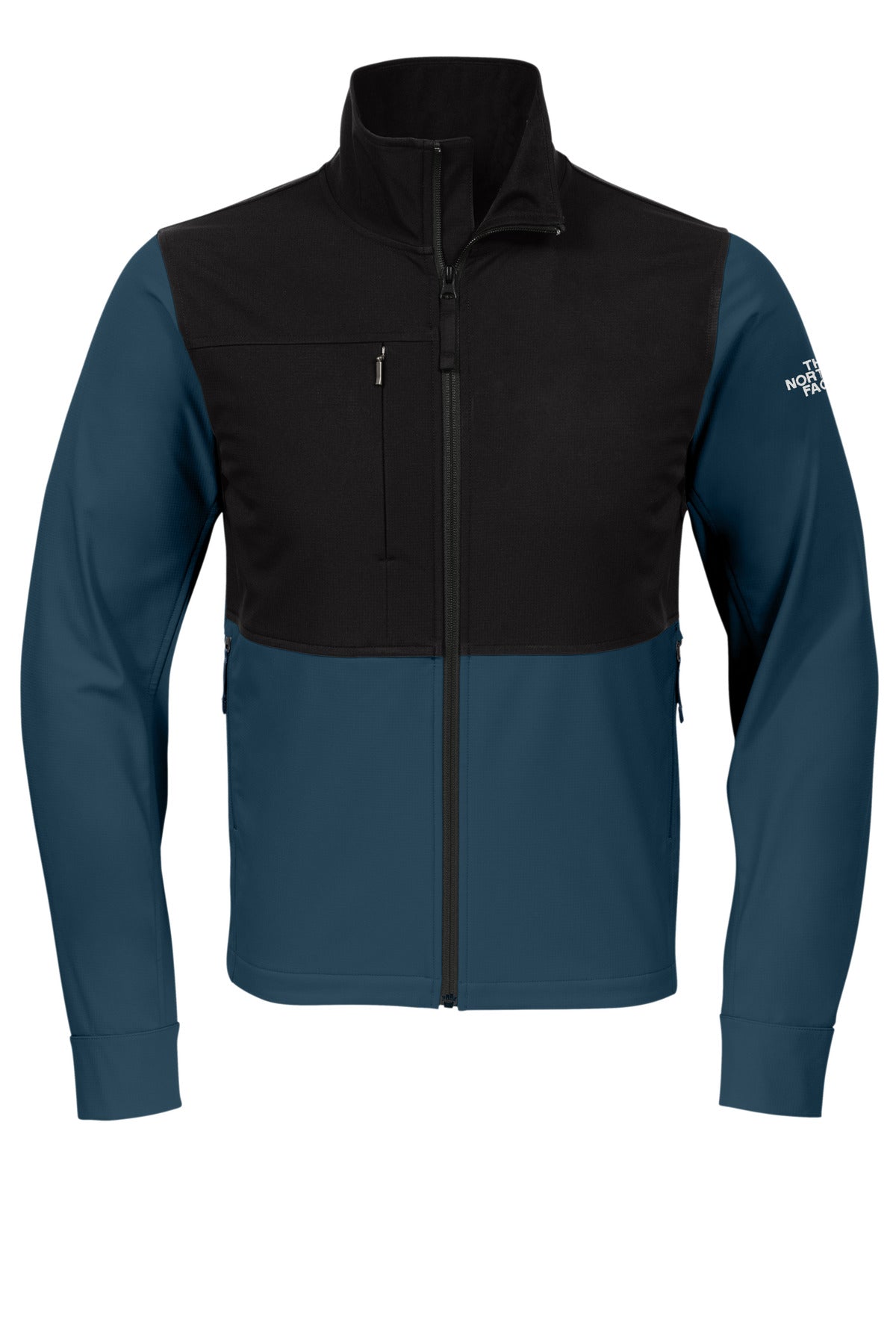 Front View of Blue Wing The North Face Castle Rock Soft Shell Jacket. NF0A552Z