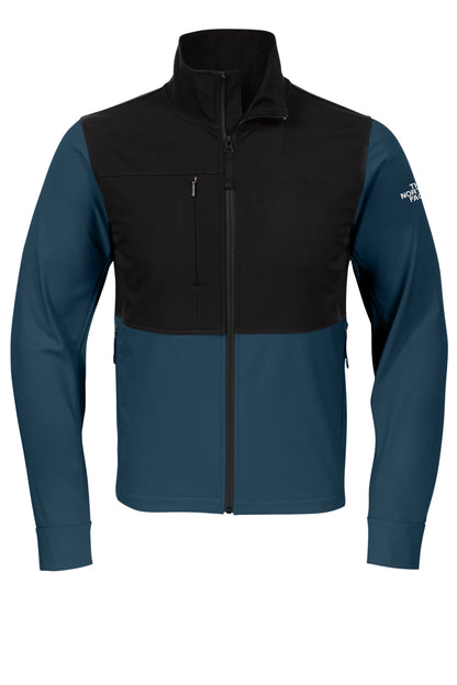 Front View of Blue Wing The North Face Castle Rock Soft Shell Jacket. NF0A552Z