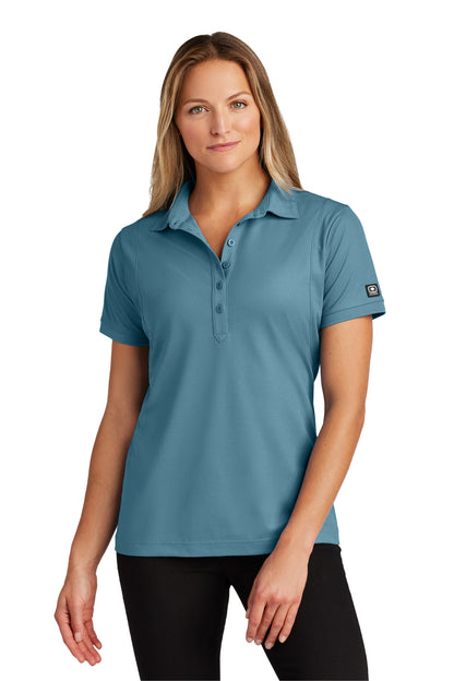 Front View of BlueMist OGIO - Jewel Polo. LOG101