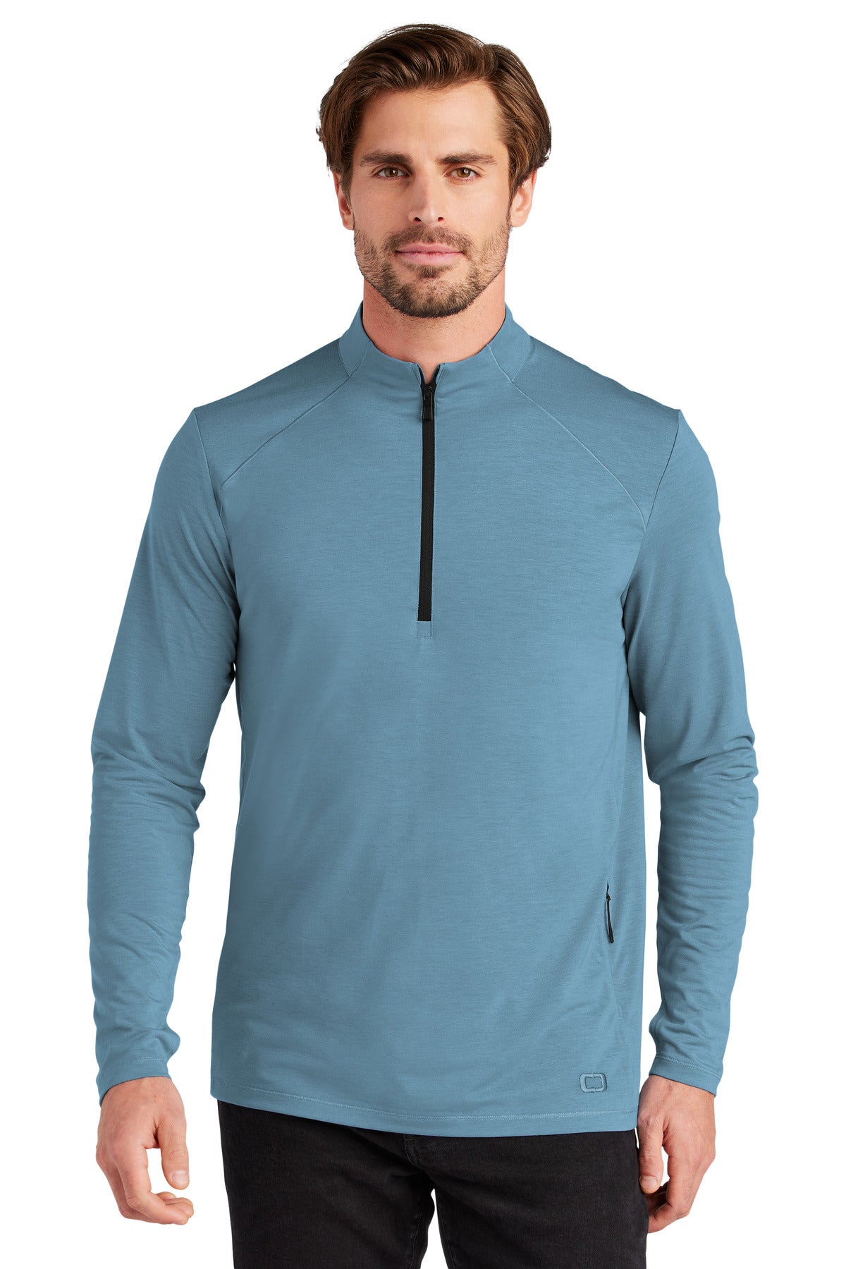Front View of BlueMist OGIO Motion 1/4-Zip OG153