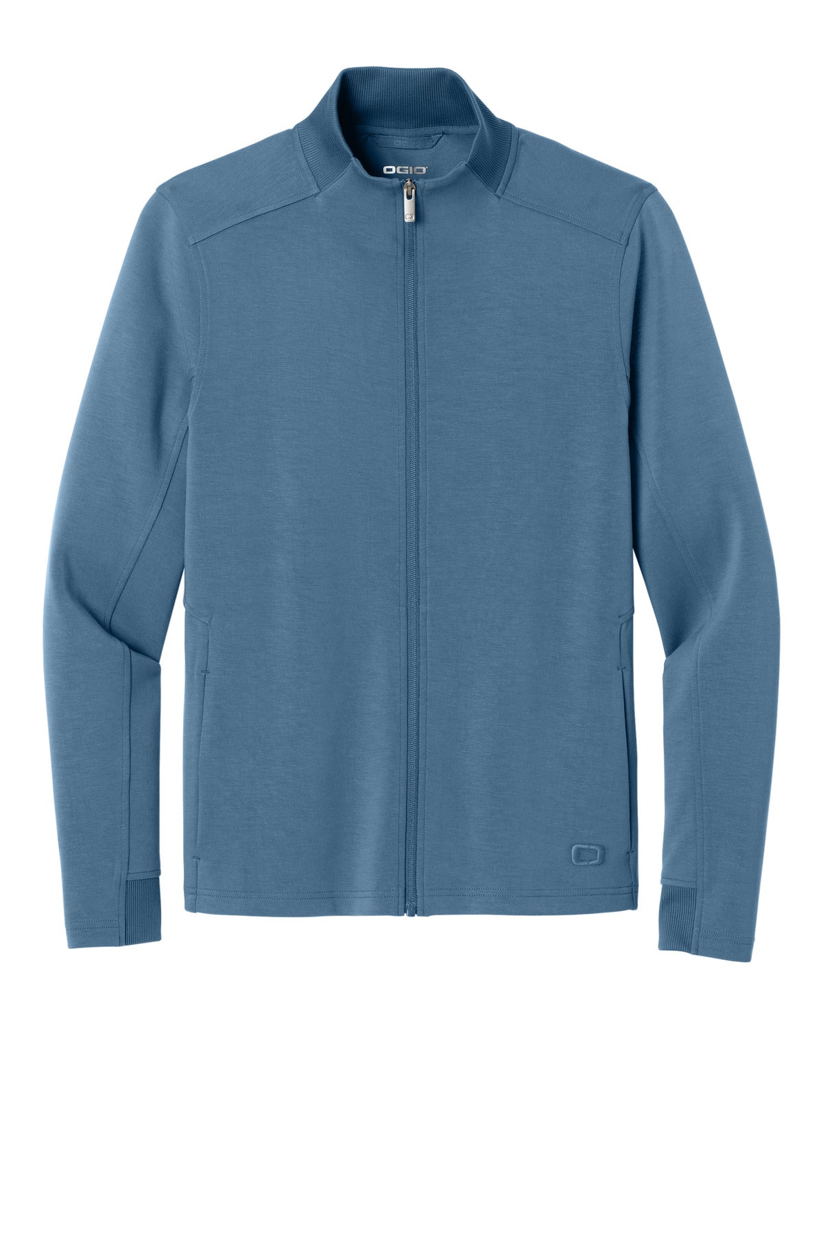 Front View of BlueMist OGIO Transcend Full-Zip OG860