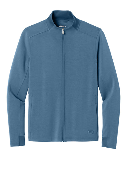 Front View of BlueMist OGIO Transcend Full-Zip OG860