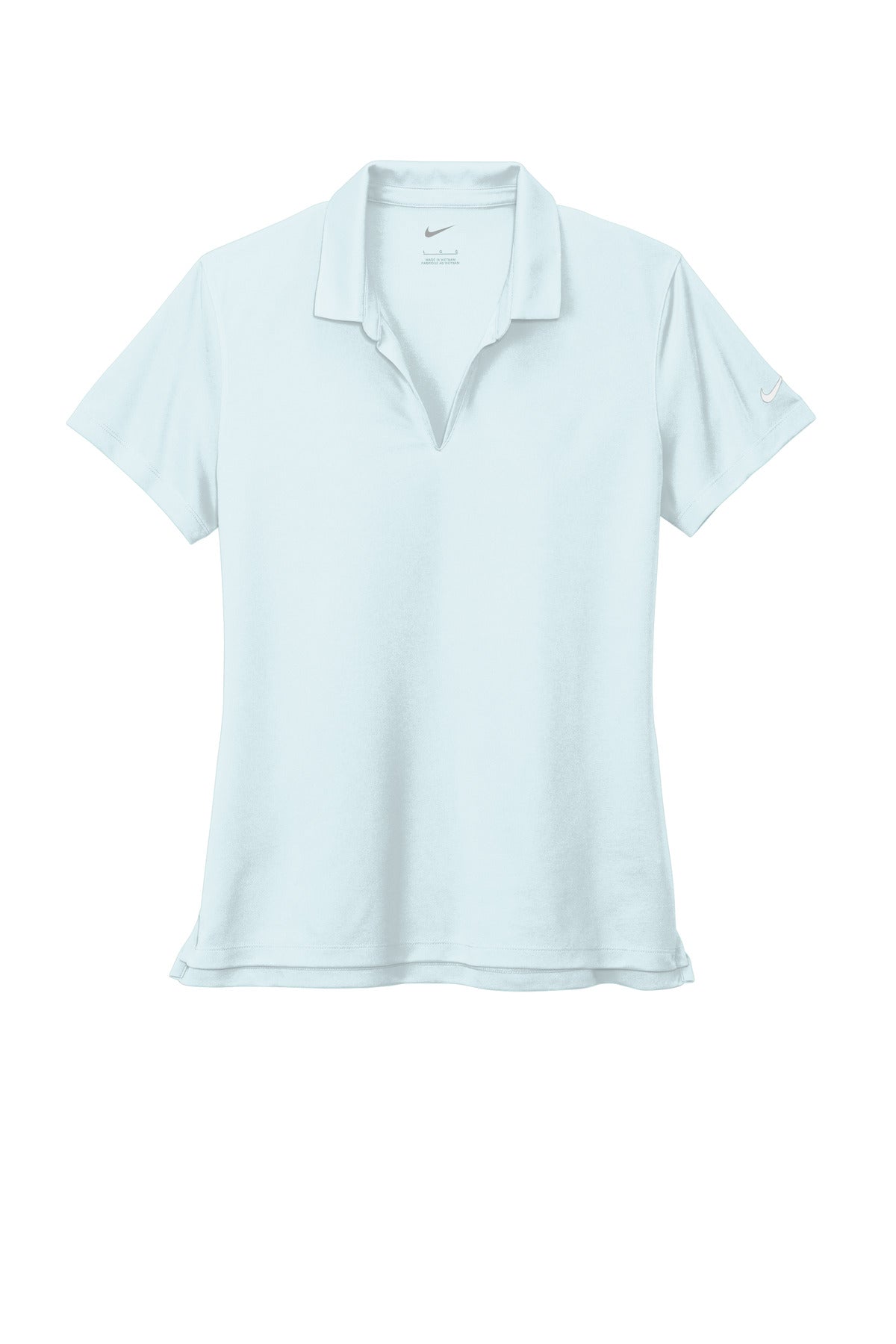 Front View of BlueTint Nike Women's Dri-FIT Micro Pique 2.0 Polo NKDC1991