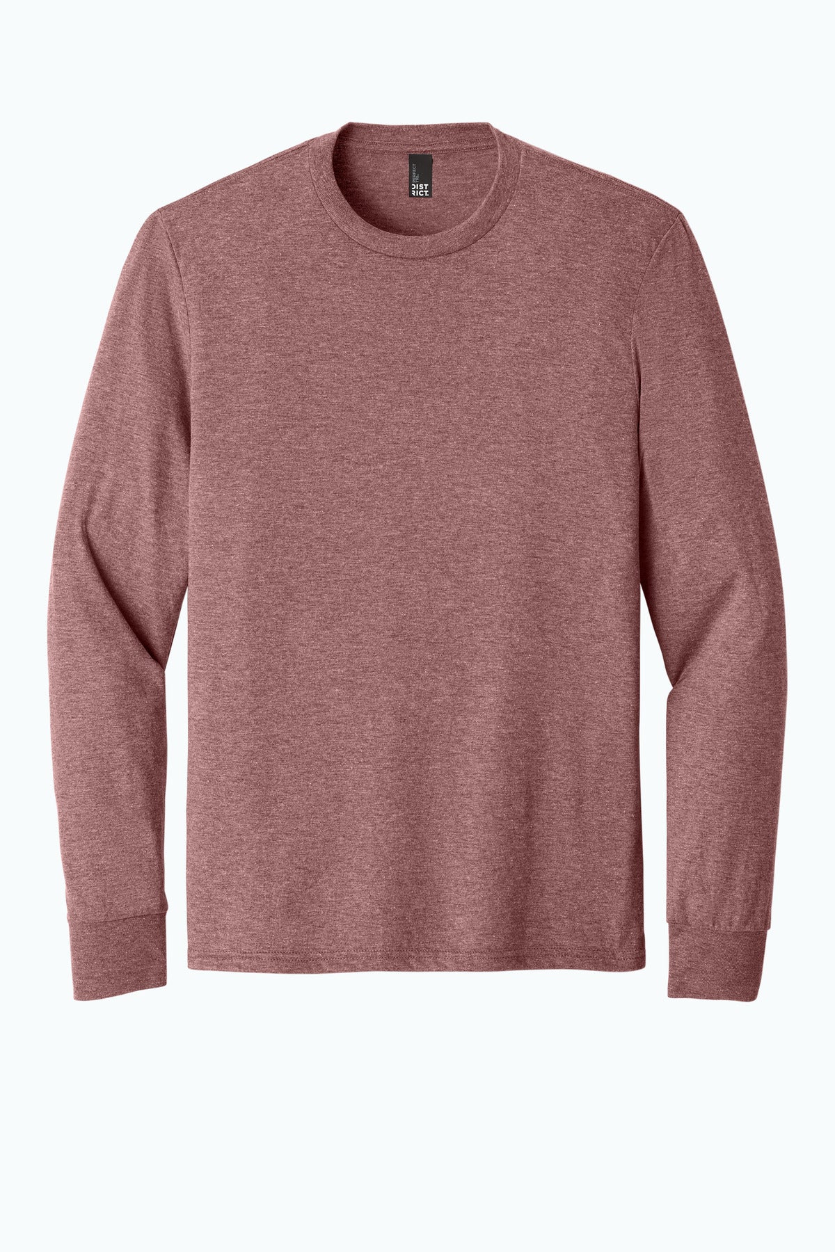 Front View of BlustFrost District Perfect Tri Long Sleeve Tee . DM132