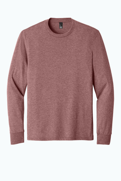Front View of BlustFrost District Perfect Tri Long Sleeve Tee . DM132