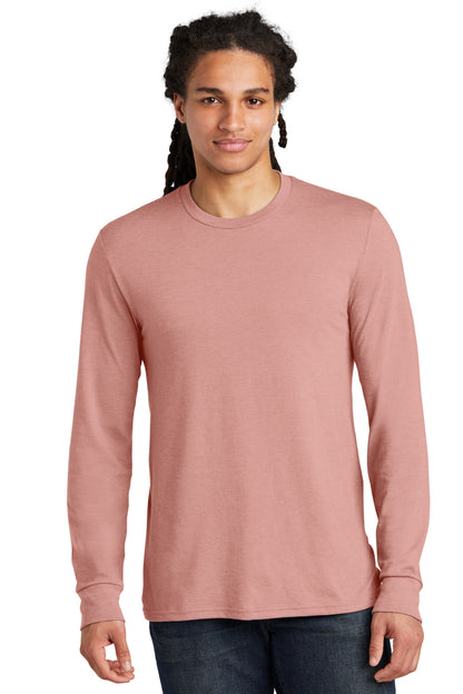 Front View of BlustFrost District Perfect Tri Long Sleeve Tee . DM132