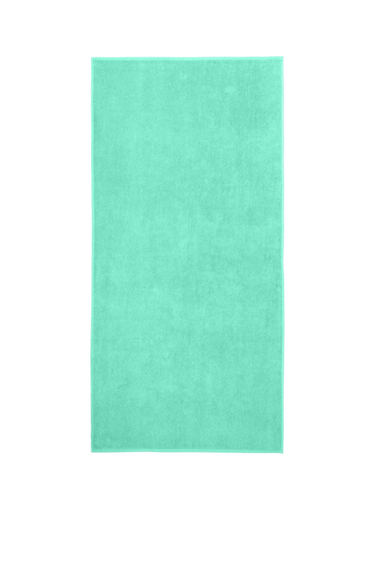 Front View of Bright Seafoam Port Authority Value Beach Towel PT44