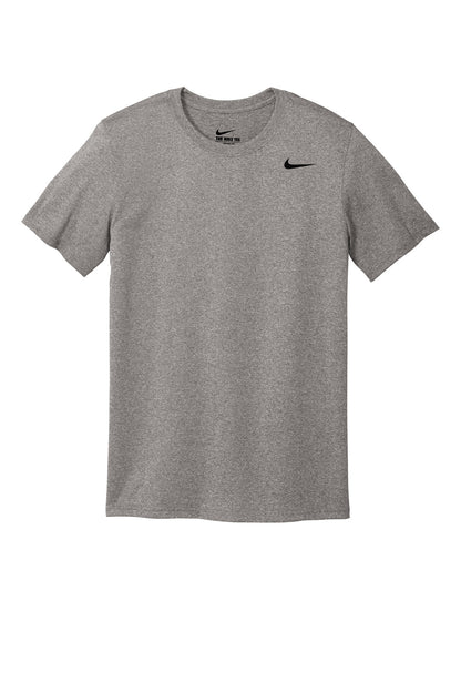 Front View of CarbonHthr Nike Team rLegend Tee DV7299