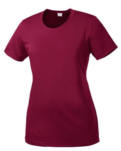 Front View of Cardinal Sport-Tek Women's PosiCharge Competitor Tee. LST350